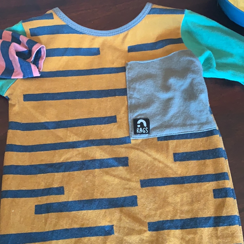 Rags to Raches rompers. Long sleeve pant. - Picture 3 of 4